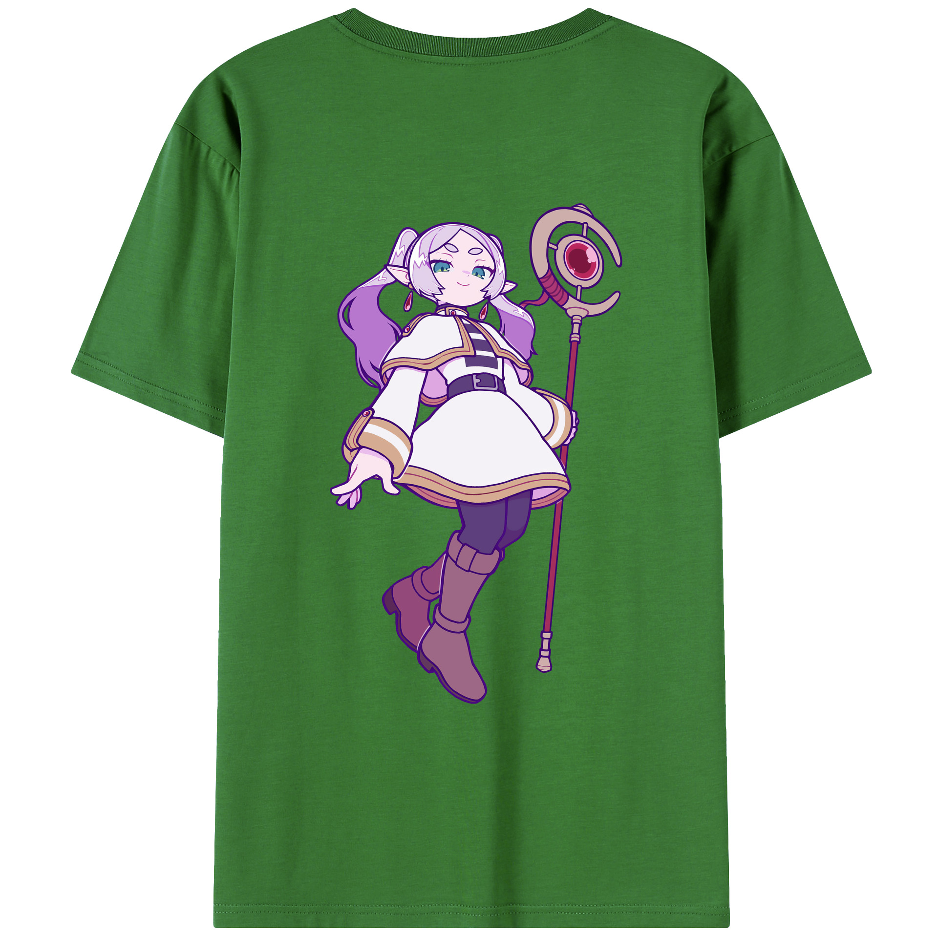 （画像用） 葬送のフリーレン Frieren レディース半袖Tシャツ(バックプリント)